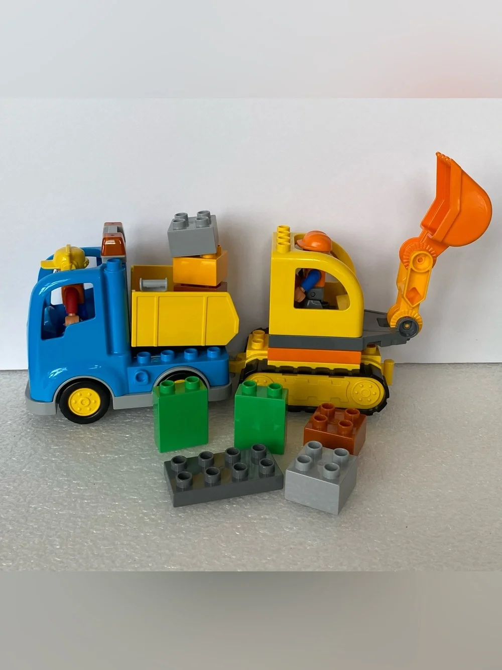 LEGO DUPLO Town Truck & Tracked Excavator (10812) Construction Set